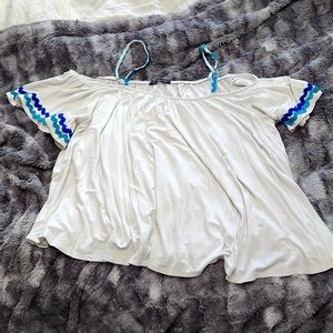 White flowy shirt
